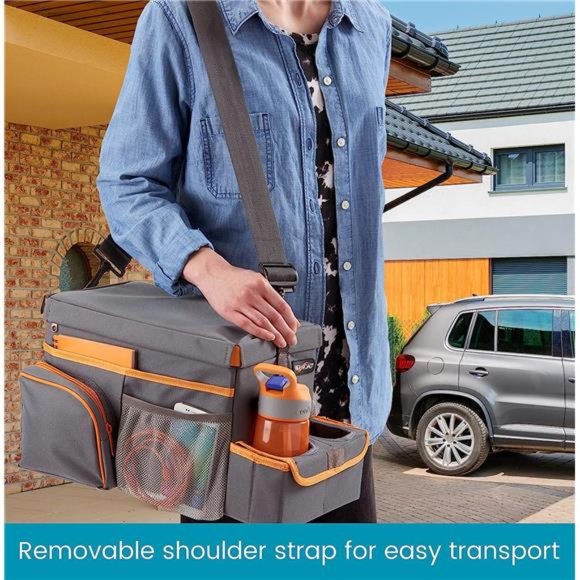 High Road CarHop Car Seat Organizer for Kids and Adults with Cup Holder Tray - Picture 6 of 6